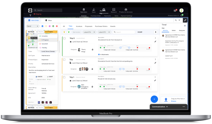 Show what trades & services you perform for