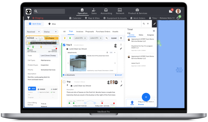 Verify vendor job check ins