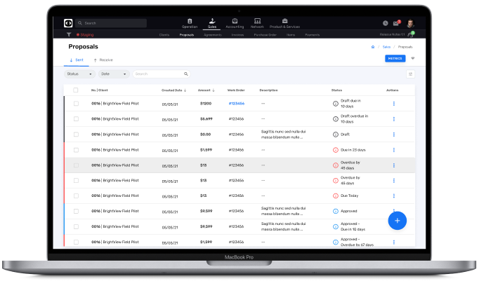 Send and receive proposals