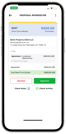 Accept and reject proposals in real time